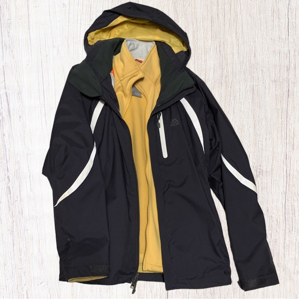 Nike Fit Storm ACG All Conditions Gear Ski Snow 3-1 Layer 3 Hooded Jacket VTG S